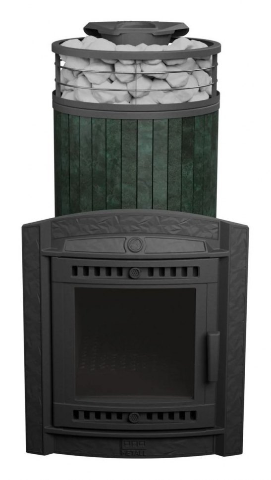 Банная печь Атмосфера XL Верде Гватемала + сетка с Тоннелем