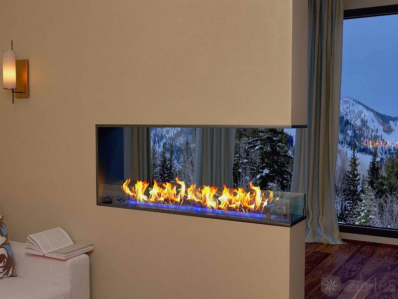 Биокамин торцевой сквозной ZeFire Standart 500