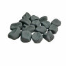 Декоративные керамические камни черные матовые 14 шт (ZeFire)