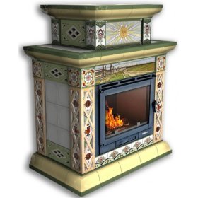 Каминная облицовка КимрПечь Билибин центральная двухъярусная Осень