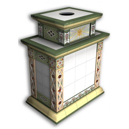 Каминная облицовка КимрПечь Билибин центральная двухъярусная Осень