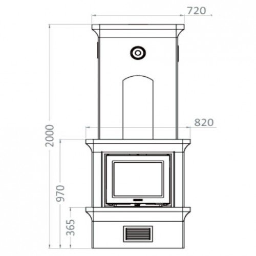 Печь-камин Keddy K10, SK 1002, прист.