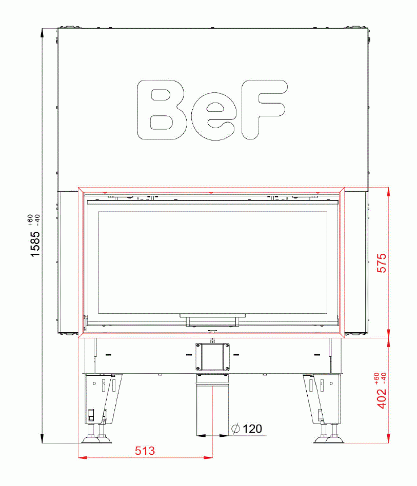 Каминная топка BeF Therm V 10