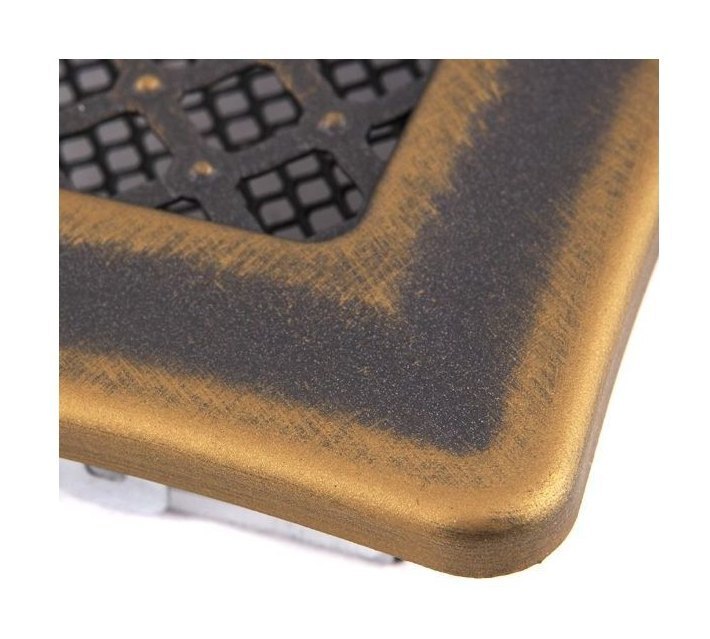 Решетка вентиляционная Deco золотая патина с жалюзи