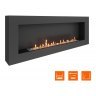 Биокамин SteelHeat WALL GRAND 1800 черный (Стандарт)