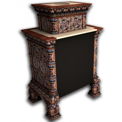 Каминная облицовка КимрПечь Кострома пристенная двухъярусная Декабрь