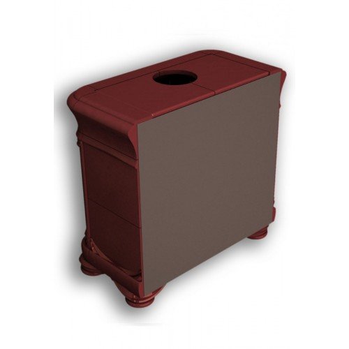 Каминная облицовка КимрПечь Модерн пристенная Вишня