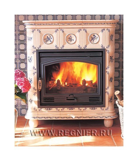 Чугунная изразцовая печь камин Regnier Ивелин / Yveline