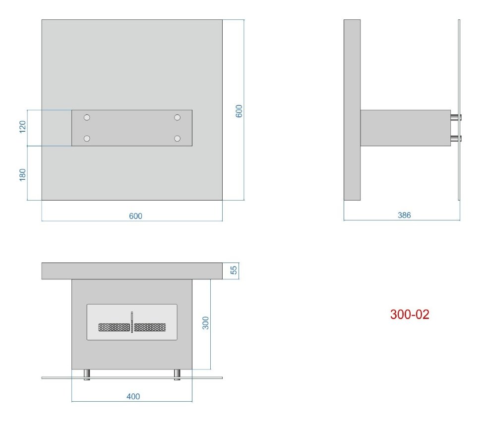 Биокамин Lux Fire Консул 2 - 600