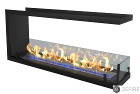 Биокамин торцевой сквозной ZeFire Standart 1100