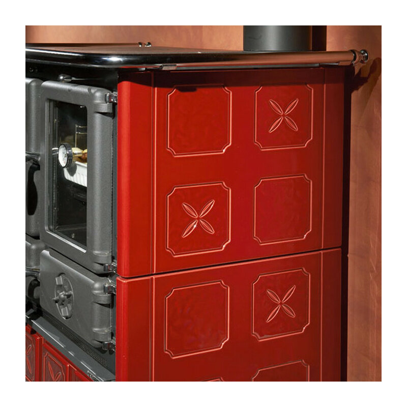 Чугунная отопительно варочная печь La Nordica Rosetta Maiolica