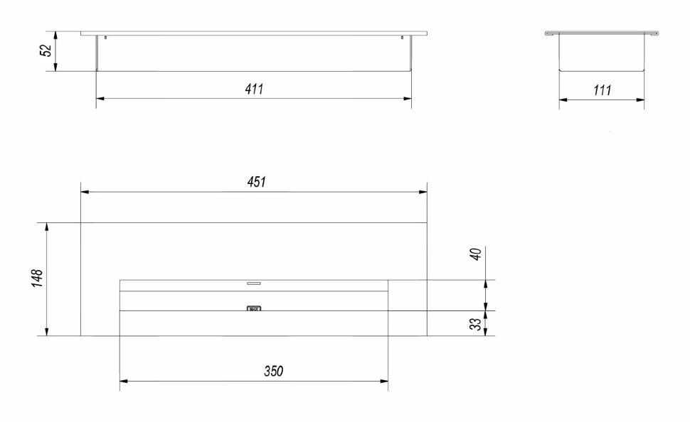 Прямоугольный контейнер Kratki Grand, TUV