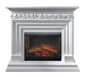 Каминокомплект Valletta - Белый с очагом Symphony 30'' DF3020-INT