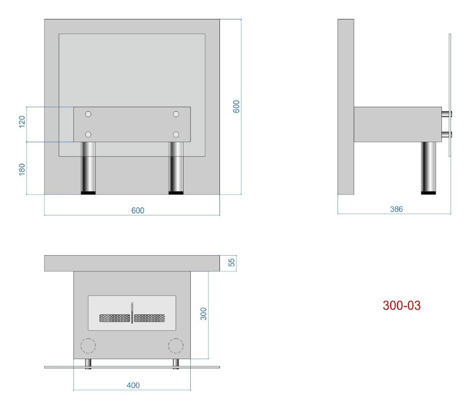 Биокамин Lux Fire Консул 3 - 600