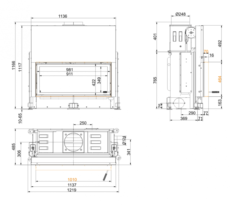 Каминная топка Brunner Architecture 45/101