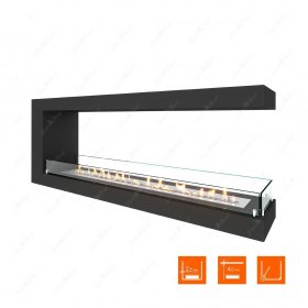 Биокамин торцевой SteelHeat ONE 1500 (Стекло)