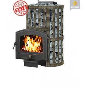 Чугунная печь для бани Везувий Ураган Ковка 16 (224)