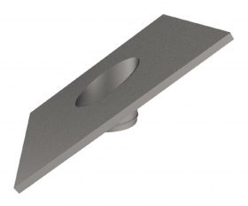 Фланец наклонный с изоляцией 720х720 D100/200, AISI 304 (Вулкан)