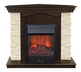 Электрокамин RealFlame Elford Corner (угловой) AO с Majestic Lux S BR