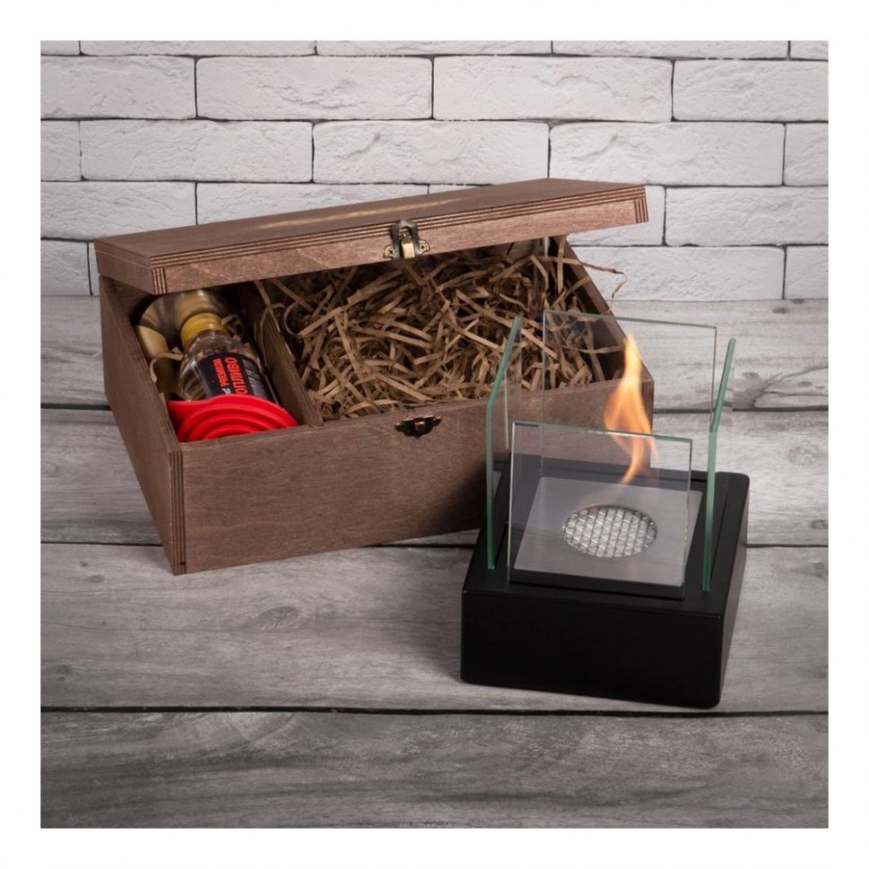 Подарочный набор SteelHeat PREMIUM BOX GLORIA черный + деревянная коробка + стартовый комплект