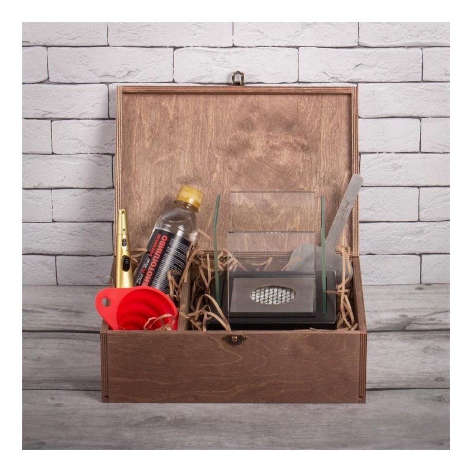 Подарочный набор SteelHeat PREMIUM BOX GLORIA черный + деревянная коробка + стартовый комплект