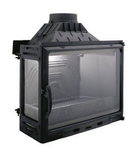 Каминная топка Diffusion В7.2 2V с шибером, со вторым стеклом слева