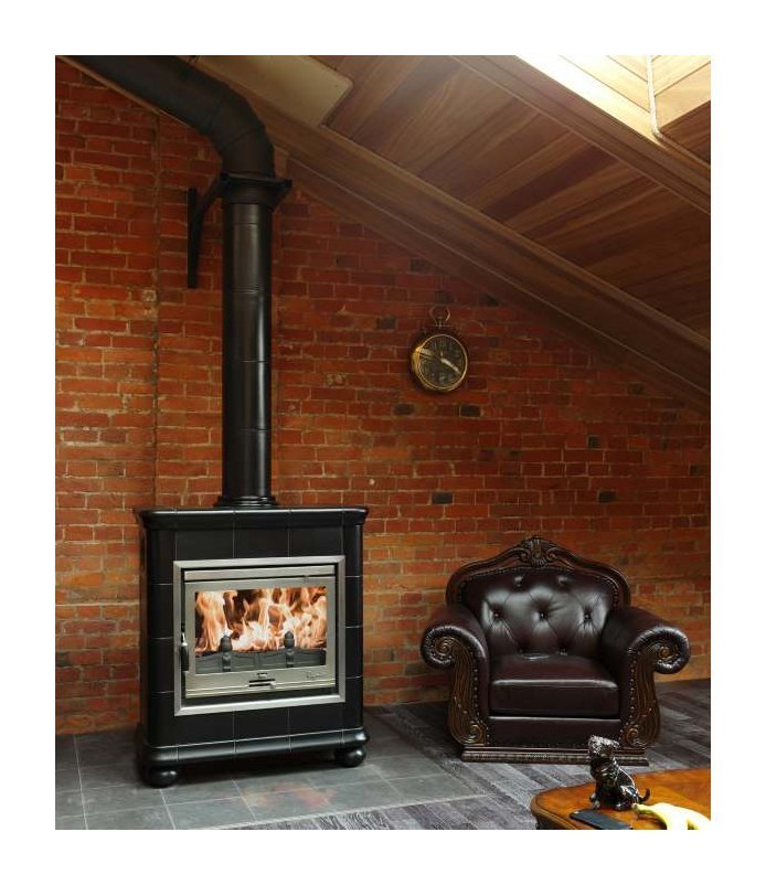 Чугунная изразцовая печь камин Regnier Летиция / Laetitia