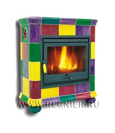 Чугунная изразцовая печь камин Regnier Летиция / Laetitia