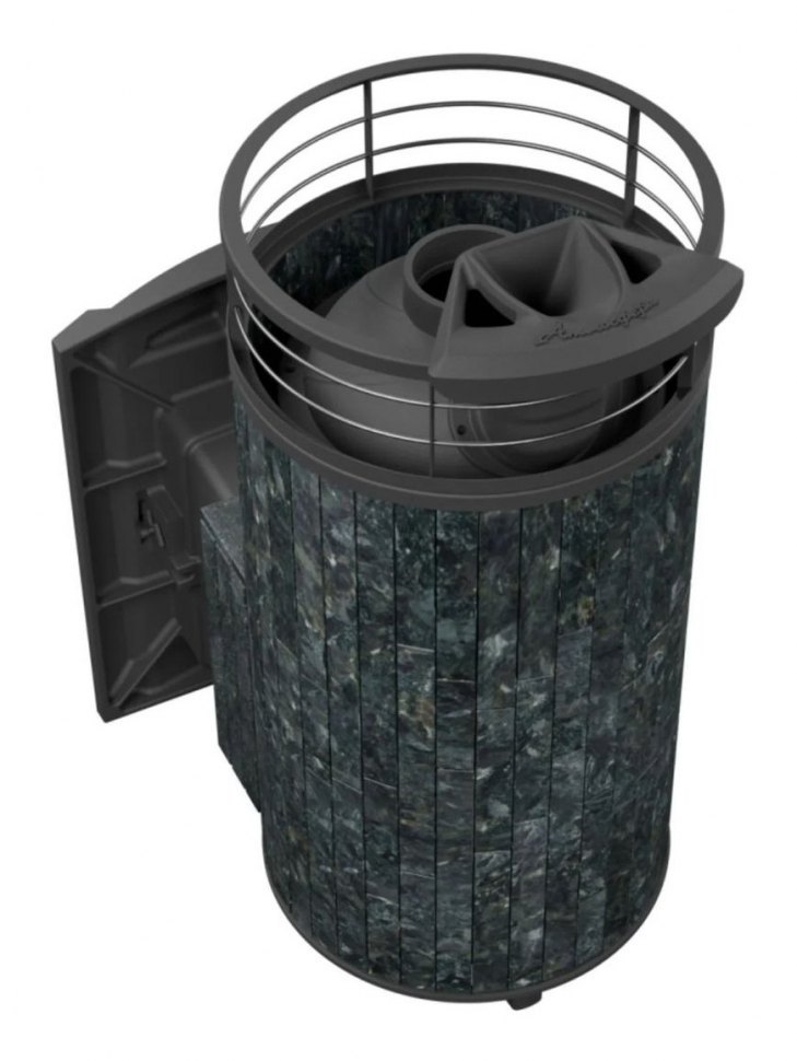 Банная печь Атмосфера XL Пироксенит + сетка с Тоннелем