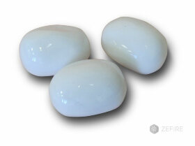 Декоративные керамические камни белые 14 шт (ZeFire)