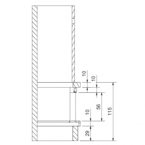 Каминная облицовка Fugar F-284, левая