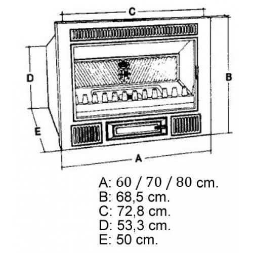 Каминная топка Hergom C-3/60