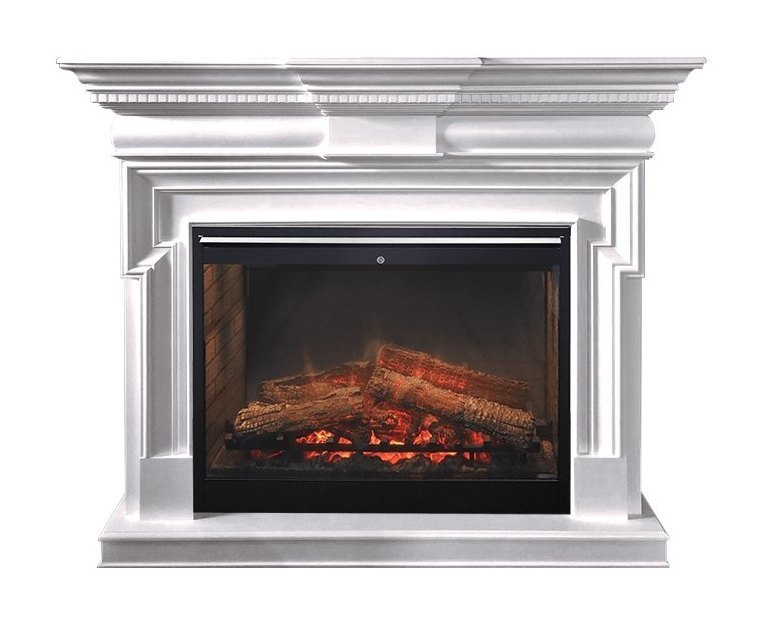 Каминокомплект Torino - Белый с очагом Symphony 30'' DF3020-INT