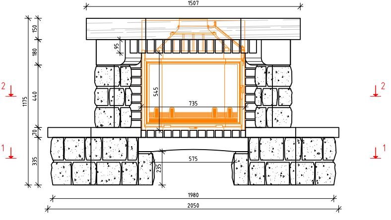 Каминная облицовка Sunhill Reims