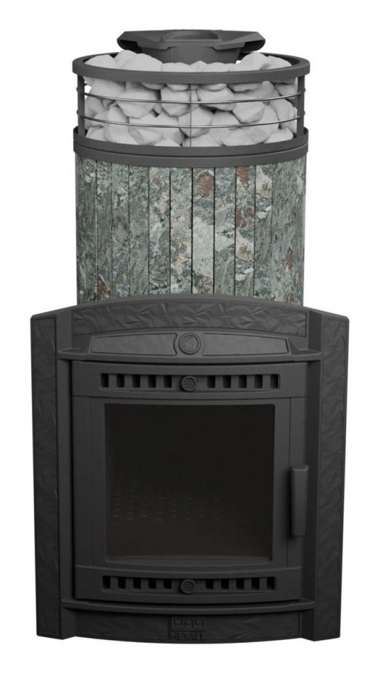 Банная печь Атмосфера XL Жадеит + сетка с Тоннелем