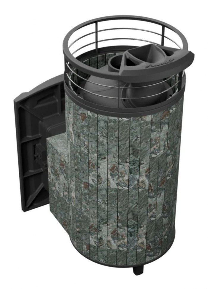 Банная печь Атмосфера XL Жадеит + сетка с Тоннелем