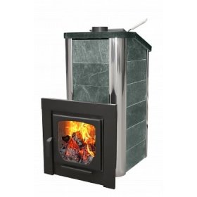 Дровяная печь для бани Варвара Терма Сказка в талькохлорите