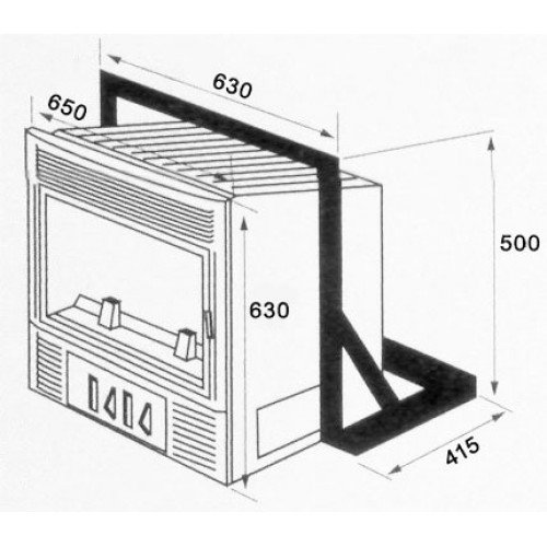 Каминная топка Supra Insert Turbo 634