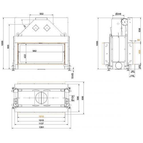 Каминная топка Brunner Architecture 45/101 Tunnel