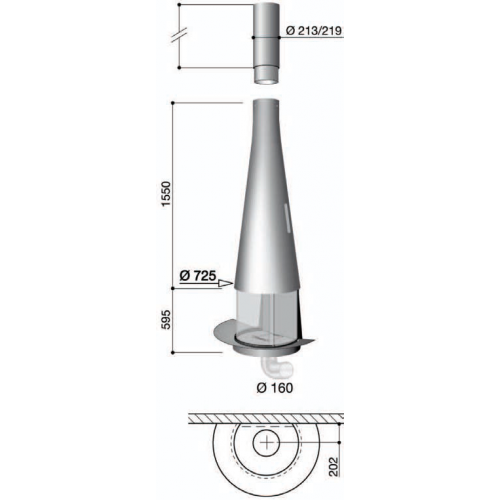 Камин дровяной Focus Filiofocus 1600 пристенный (Газ)