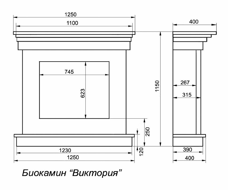 Биокамин Firebird Виктория