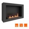 Биокамин SteelHeat WALL ONE 800 черный (Стандарт)