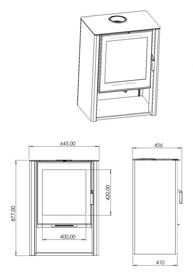 Печь-камин Мета-Бел Севан 7