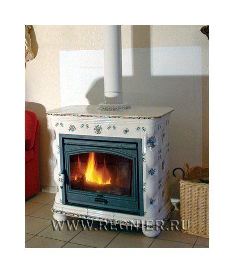 Чугунная изразцовая печь камин Regnier Моника / Monique