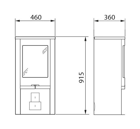 Печь-камин Contura 810:3