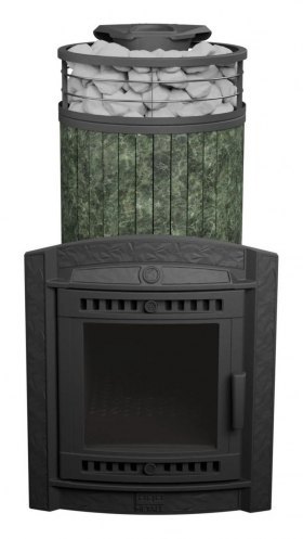 Банная печь Атмосфера XL Змеевик + сетка с Тоннелем