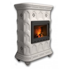 Каминная облицовка КимрПечь Истра центральная Белый