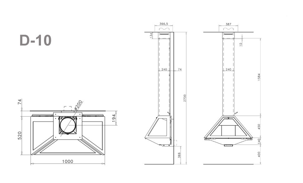 Камин Rocal D-10