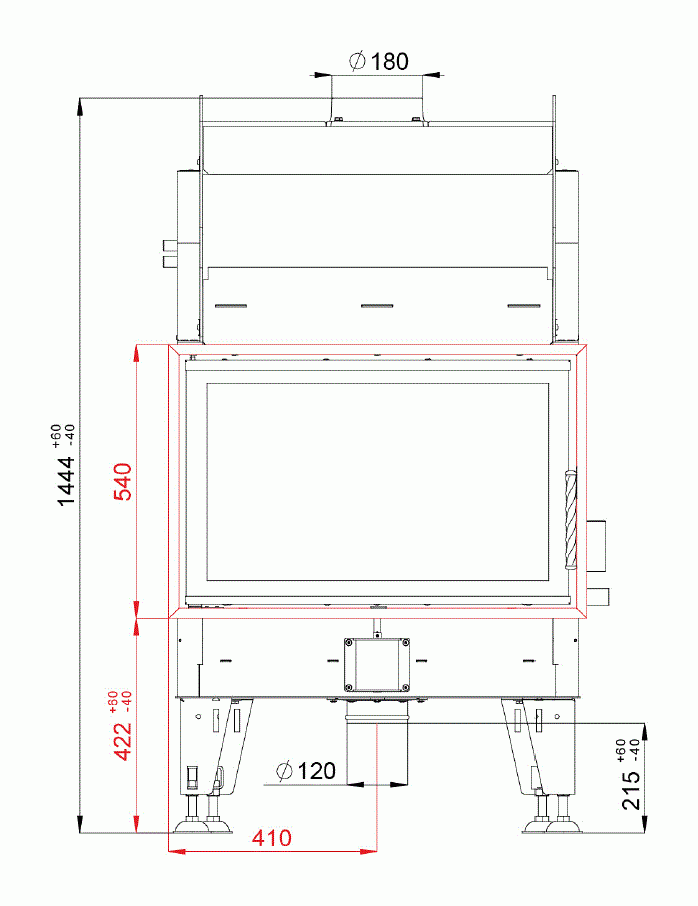 Каминная топка BeF Aquatic WH 80