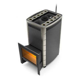 Дровяная печь для бани TMF Гекла Inox БСЭ ЗК антрацит НВ